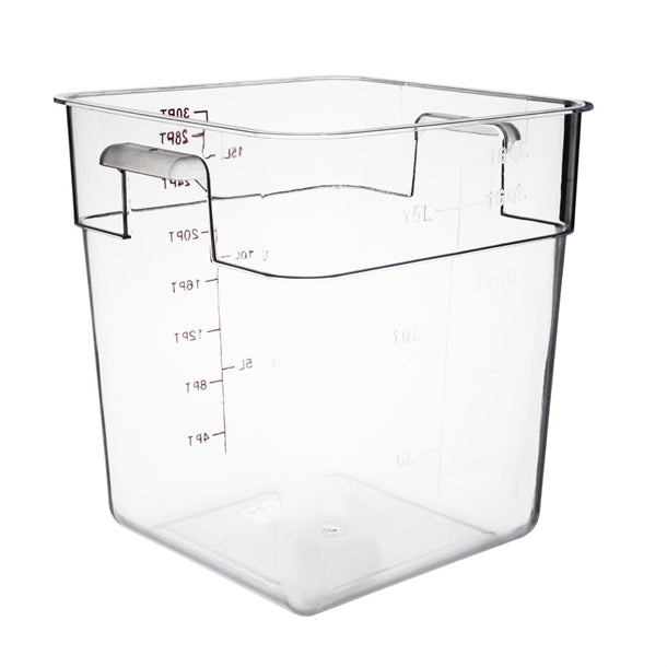 Vogue Polycarbonate Square Storage Container 15Ltr