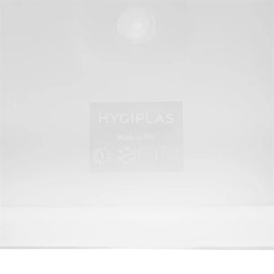 Vogue Polycarbonate Square Food Storage Container Lid White Small