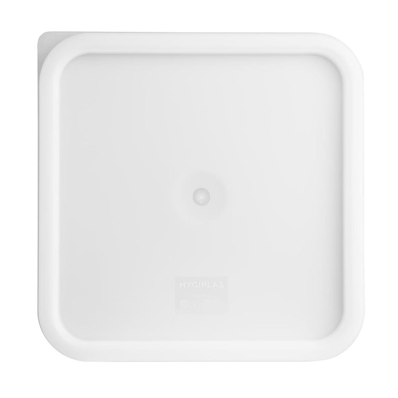 Vogue Square Food Storage Container Lid White Large