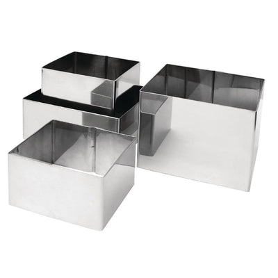 Vogue Square Mousse Rings 60 x 80 x 80mm Extra Deep