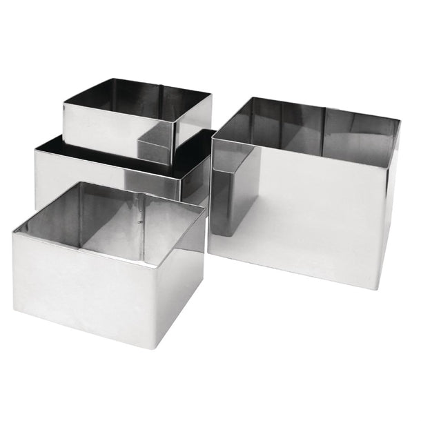 Vogue Square Mousse Rings 60 x 80 x 80mm Extra Deep