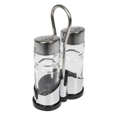 Salt and Pepper Cruet Set and Stand