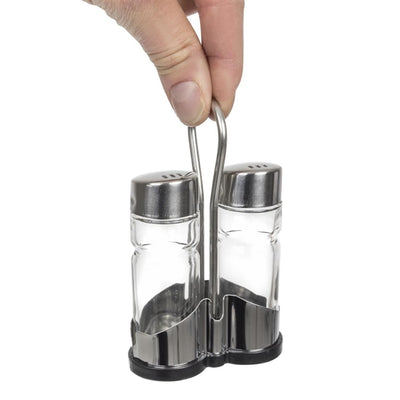 Salt and Pepper Cruet Set and Stand