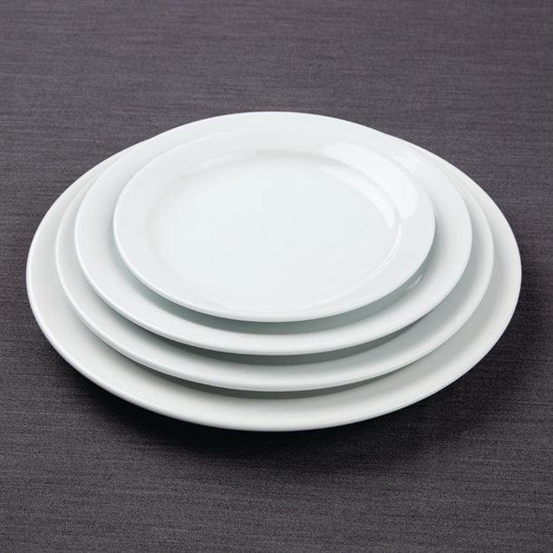 Olympia Athena Narrow Rimmed Plates 284mm (Pack of 6)