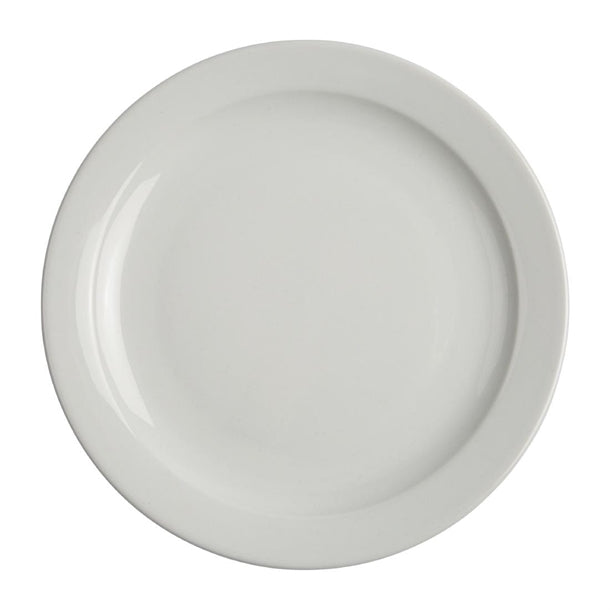 Olympia Athena Narrow Rimmed Plates 254mm (Pack of 12)
