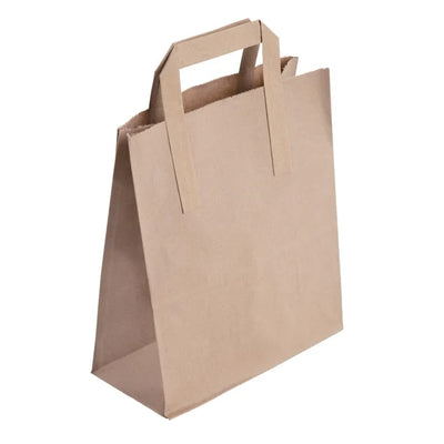 Fiesta Green Recycled Brown Paper Carrier Bags Medium (Pack of 250)