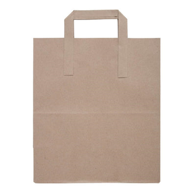 Fiesta Green Recycled Brown Paper Carrier Bags Large (Pack of 250)