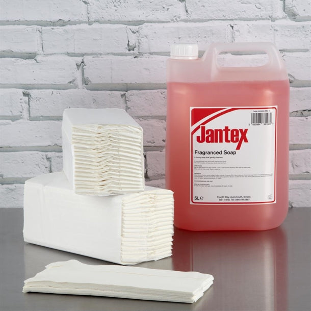 Jantex C Fold Paper Hand Towels White 2-Ply 160 Sheets (Pack of 15)