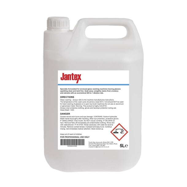 Jantex Glasswasher Detergent Concentrate 5Ltr (Single Pack)