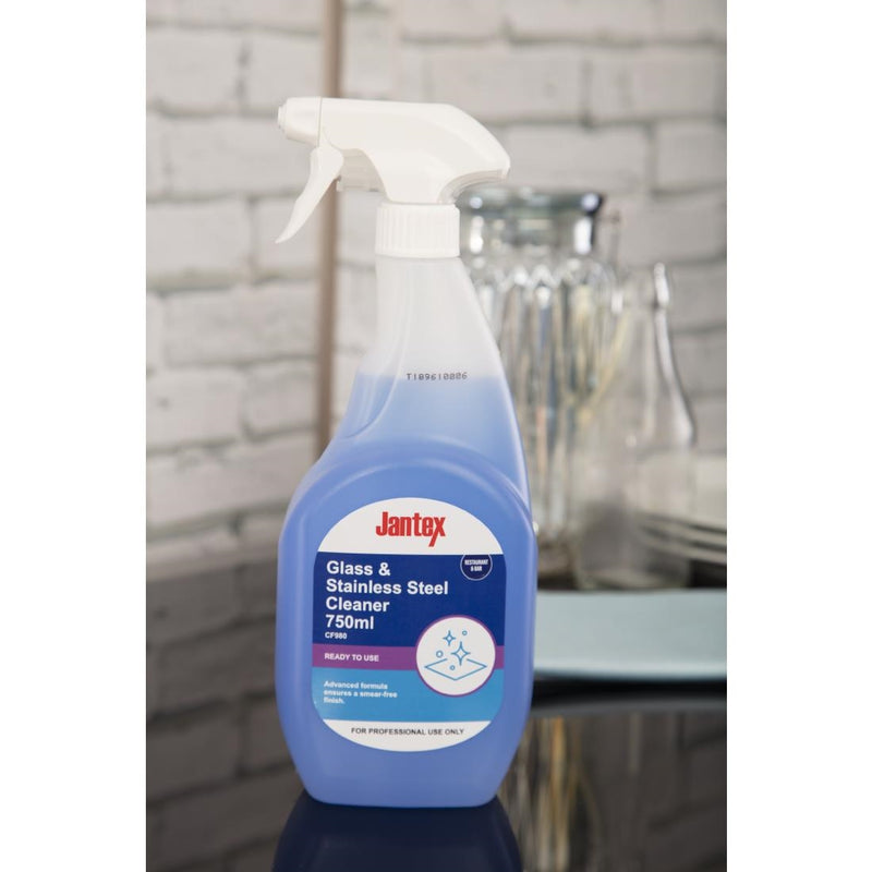 Jantex Glass and Stainless Steel Cleaner Ready To Use 750ml