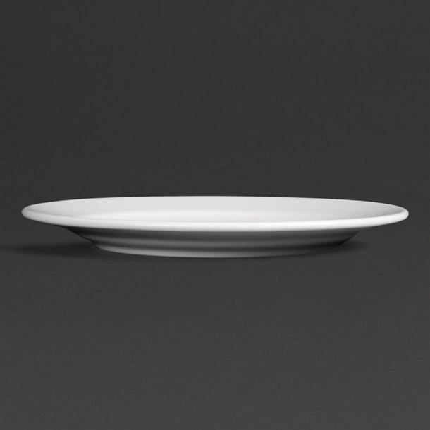Royal Porcelain Classic White Wide Rim Plates 240mm (Pack of 12)