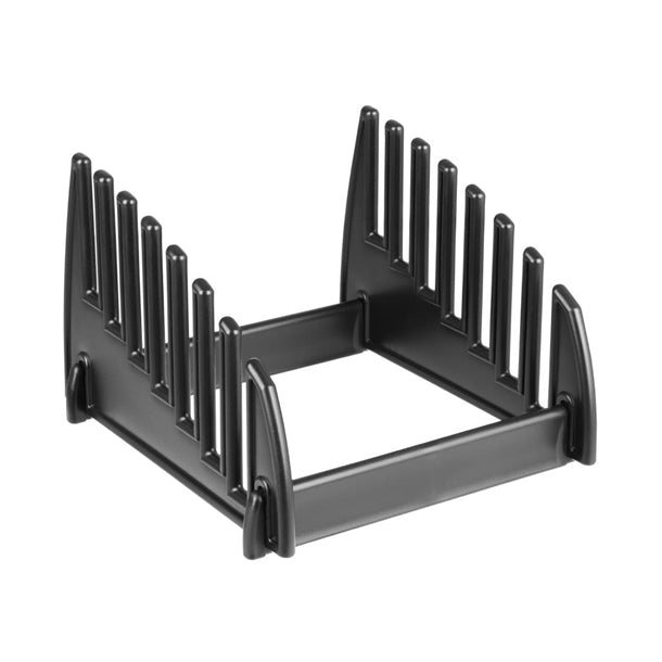 Hygiplas Low Density Chopping Boards Set with Rack (Set of 7 - 10mm High)