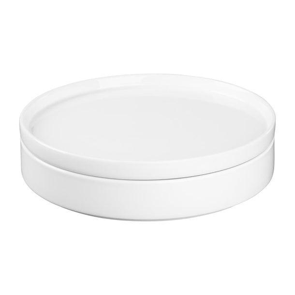 Olympia Whiteware Flat Round Plate 268mm (Pack of 4)