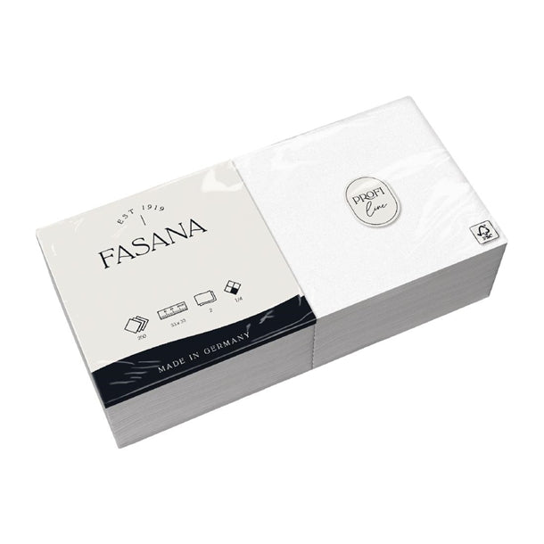 Fasana Lunch Napkins White 330mm (Pack of 1500)