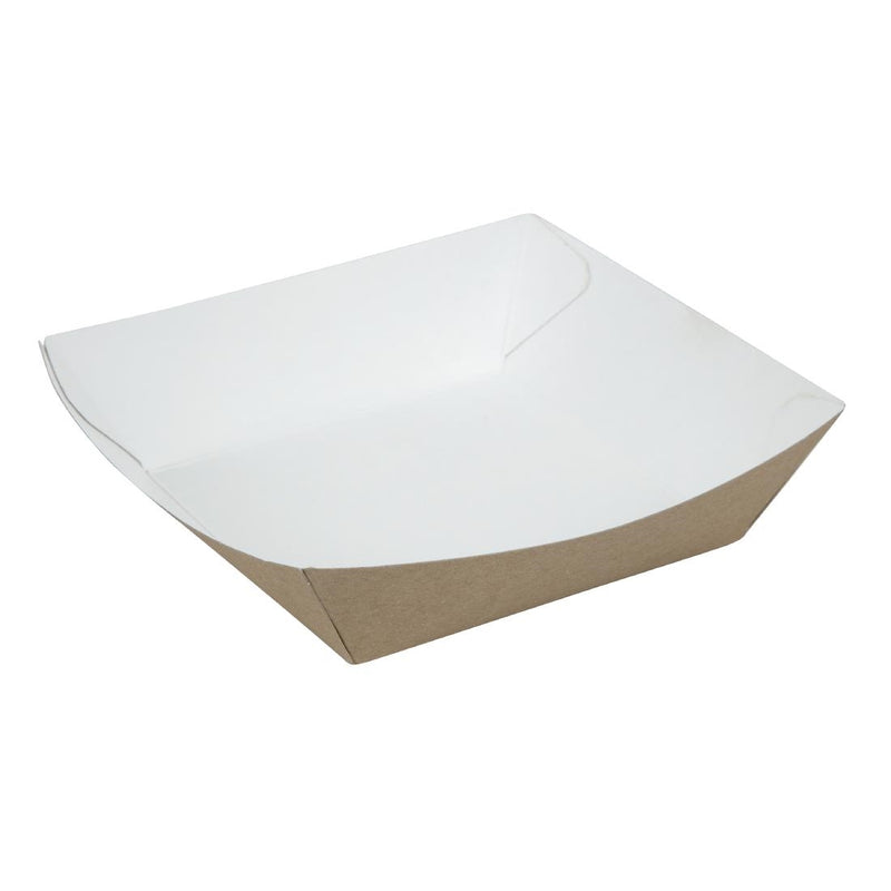 Colpac Compostable Kraft Food Trays Medium 148mm (Pack of 500)
