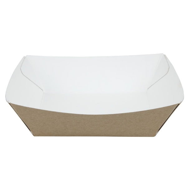 Colpac Compostable Kraft Food Trays Medium 148mm (Pack of 500)