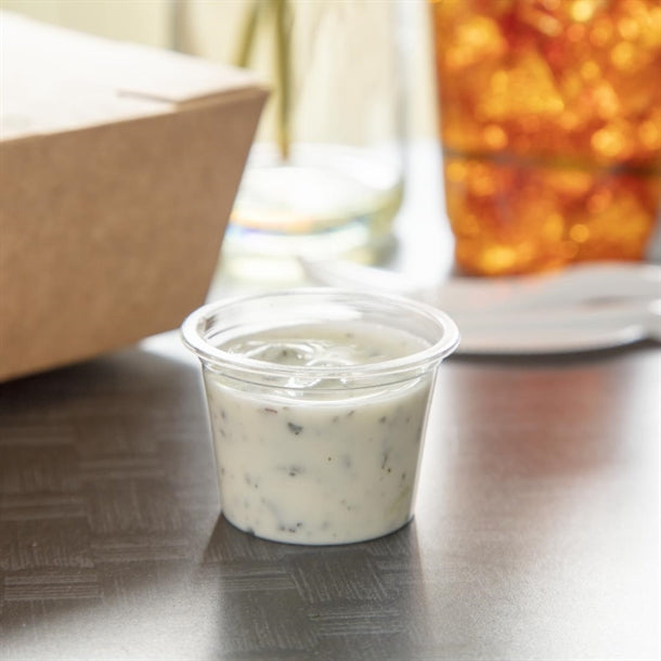 Vegware Compostable Cold Portion Pots 28ml - 1oz (Pack of 5000)