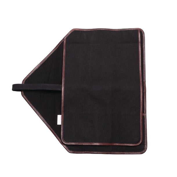 Boldric Canvas Knife Bag Black 6 Slots