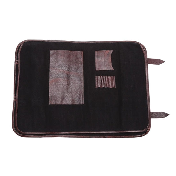 Boldric Canvas Knife Bag Black 17 Slots