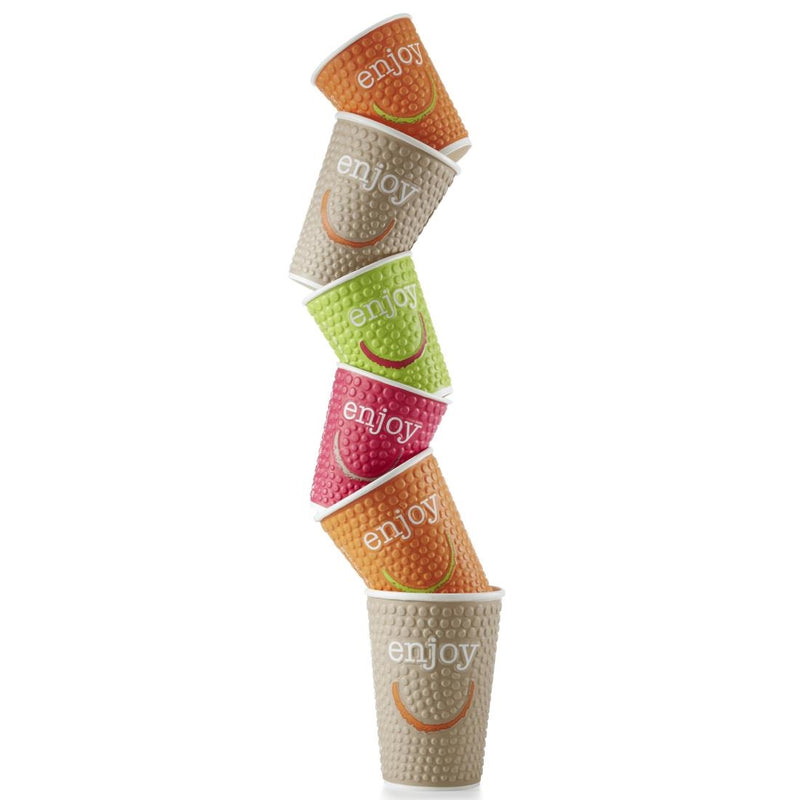 Huhtamaki Enjoy Double Wall Disposable Hot Cups 340ml - 12oz (Pack of 680)