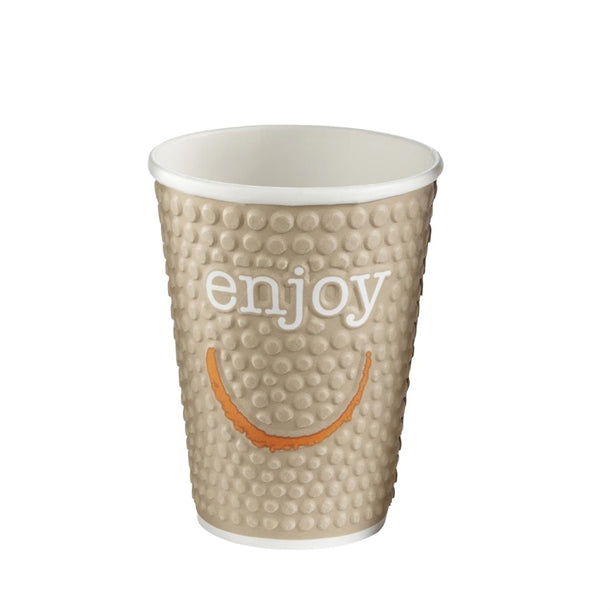 Huhtamaki Enjoy Double Wall Disposable Hot Cups 340ml - 12oz (Pack of 680)