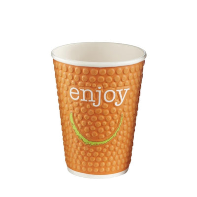 Huhtamaki Enjoy Double Wall Disposable Hot Cups 340ml - 12oz (Pack of 680)