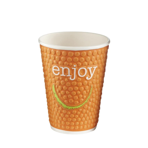 Huhtamaki Enjoy Double Wall Disposable Hot Cups 340ml - 12oz (Pack of 680)