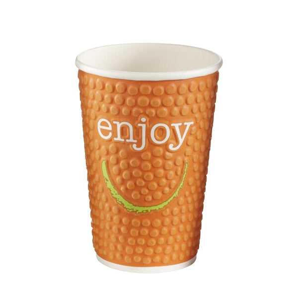Huhtamaki Enjoy Double Wall Disposable Hot Cups 455ml - 16oz (Pack of 560)