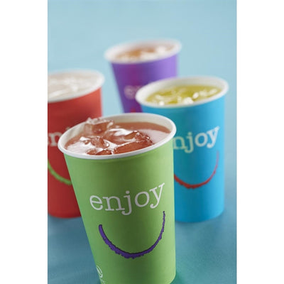 Huhtamaki Enjoy Paper Cold Cups 455ml - 16oz (Pack of 1000)