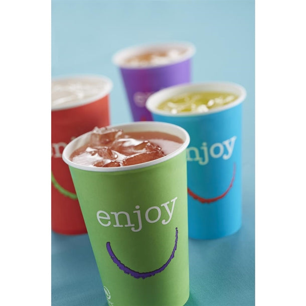 Huhtamaki Enjoy Paper Cold Cups 455ml - 16oz (Pack of 1000)