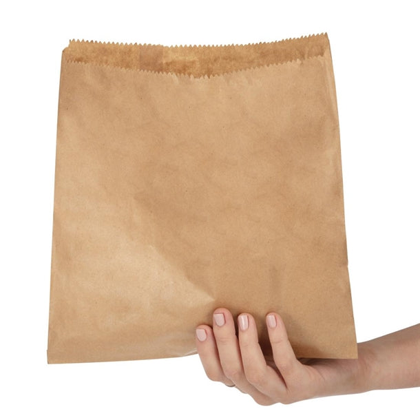 Fiesta Brown Paper Counter Bags Large (Pack of 1000)