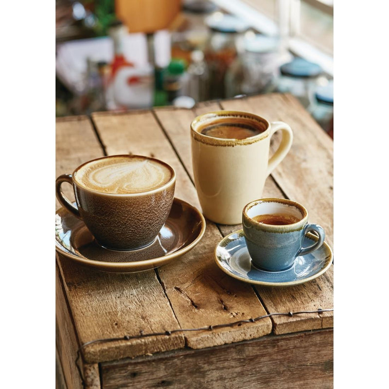 Olympia Kiln Espresso Saucer Ocean (Pack of 6)