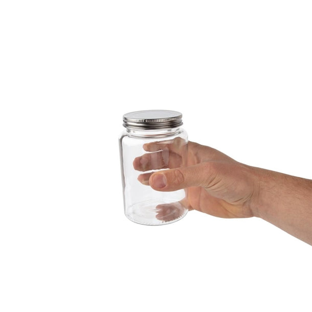 Vogue Glass Screw Top Preserving Jar 550ml (Pack of 6)