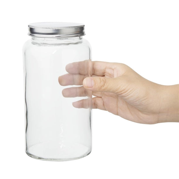 Vogue Glass Screw Top Preserving Jar 800ml (Pack of 6)
