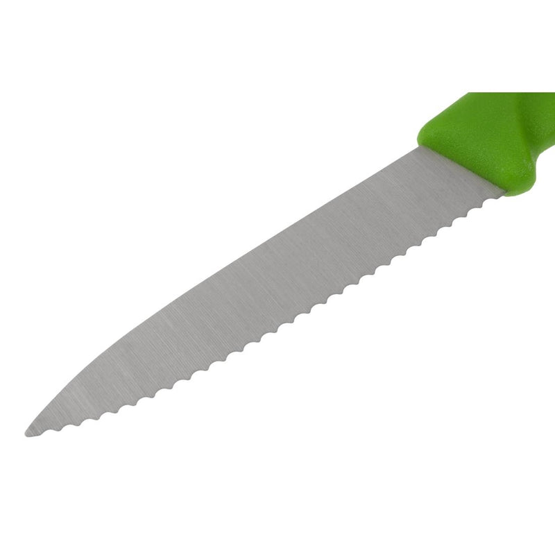 Victorinox Serrated Paring Knife Green 8cm