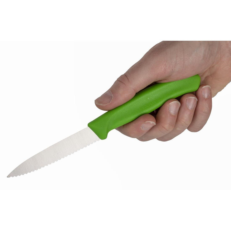 Victorinox Serrated Paring Knife Green 8cm