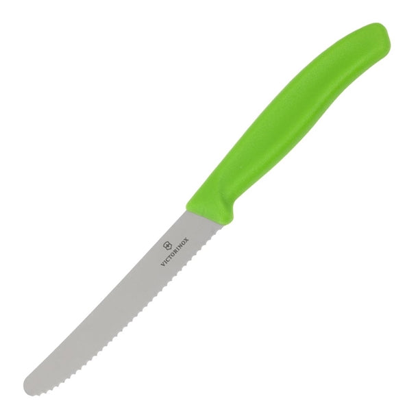 Victorinox Tomato Knife Serrated Green 11cm