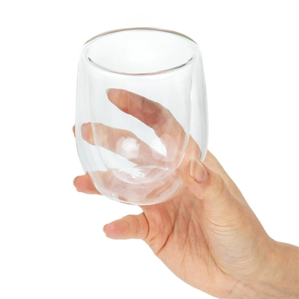 Utopia Double Walled Latte Glass 270ml (Pack of 12)