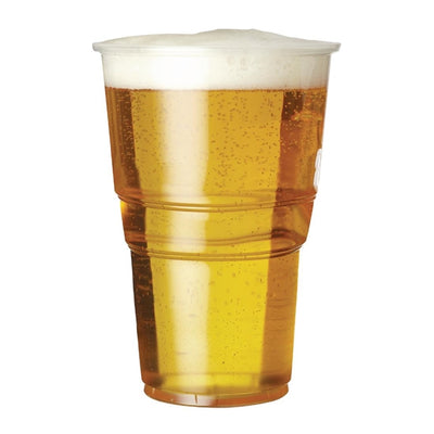 eGreen Premium Disposable Pint Glass CE Marked 568ml (Pack of 1000)