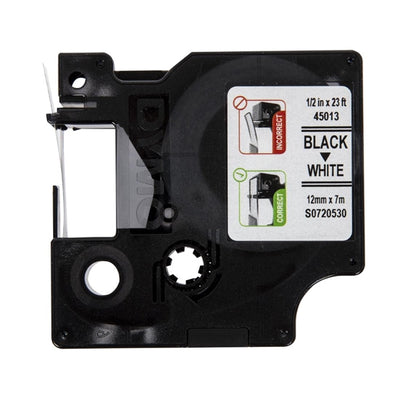 DYMO D1 Tape Refill 12mm Black on White