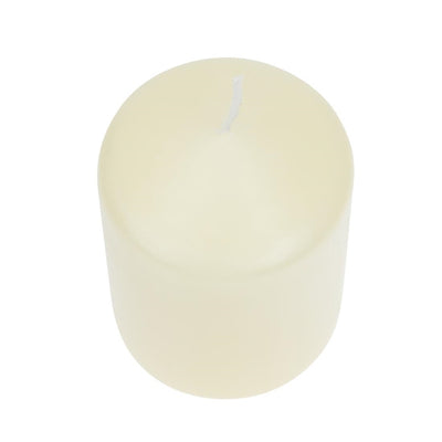 Ivory Pillar Short 3inch Candle (Pack of 12)