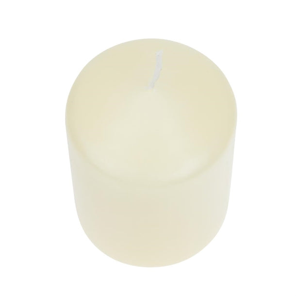 Ivory Pillar Short 3inch Candle (Pack of 12)