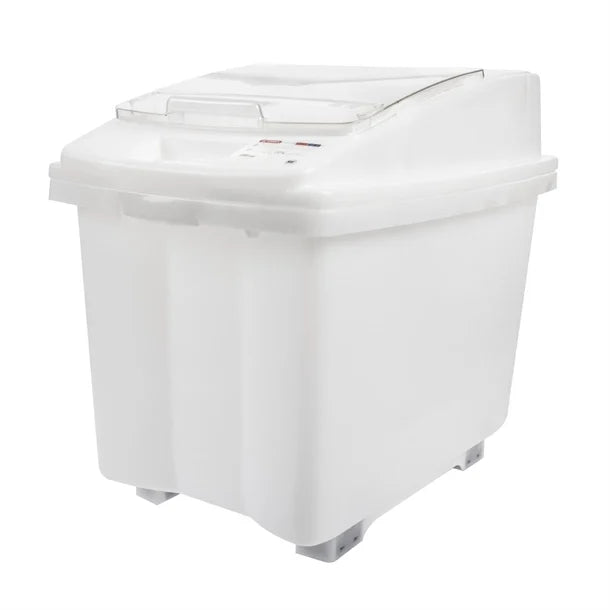 Araven Transparent Mobile Ingredient Bin 80Ltr
