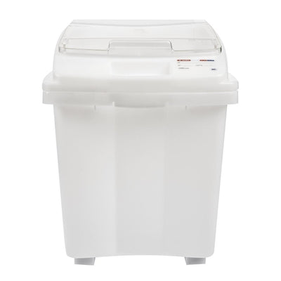 Araven Transparent Mobile Ingredient Bin 80Ltr