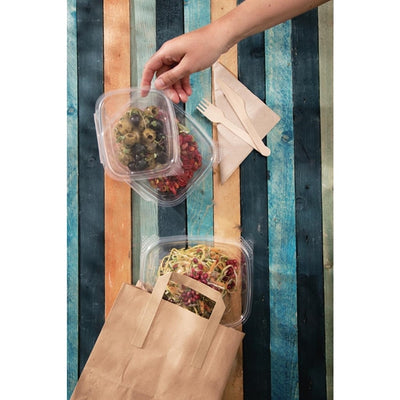 Fiesta Green Recycled Brown Paper Carrier Bags Small (Pack of 250)