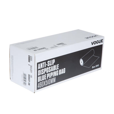 Vogue Anti-Slip Disposable Blue Piping Bags (Pack of 100)