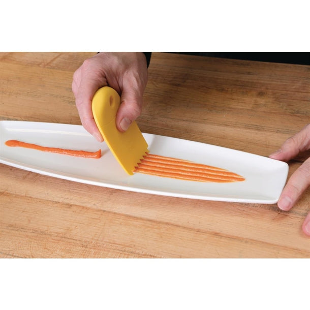 Mercer Culinary Saw Tooth Silicone Plating Wedge
