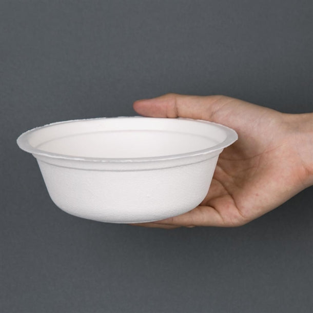 Fiesta Green Compostable Bagasse Bowls Round 18oz (Pack of 50)