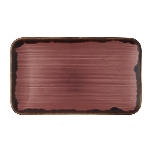 Organic Rectangular Plates 270x160mm – Vitrified Ceramic – 12 Pack ...