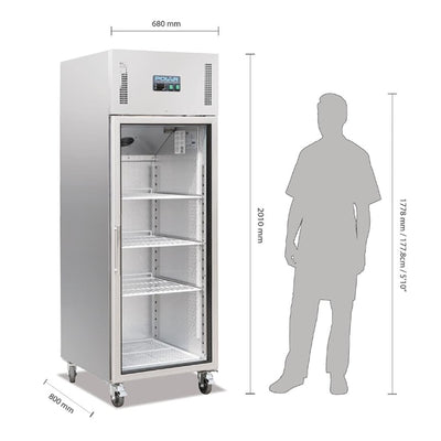 Polar G-Series Upright Gastro Display Fridge 600Ltr
